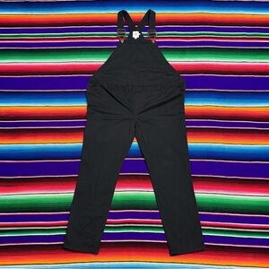 Nines By Hatch Black Cotton Maternity Overalls Coveralls women's Size 8